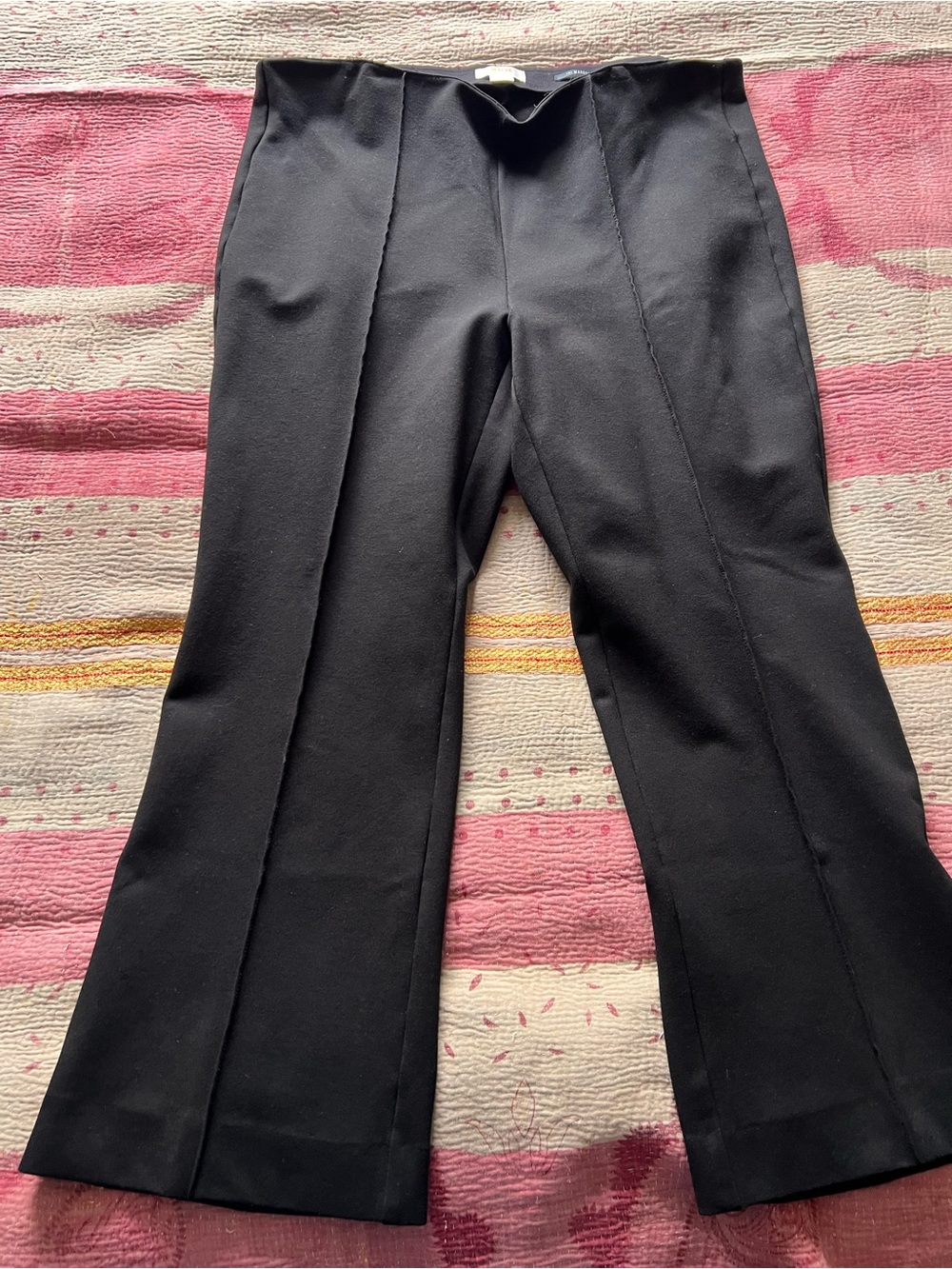 Anthropologie Black Cropped Tailored Pants